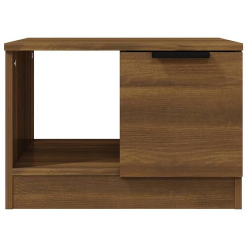 Sofabord 50x50x36 cm konstrueret træ brun egetræ