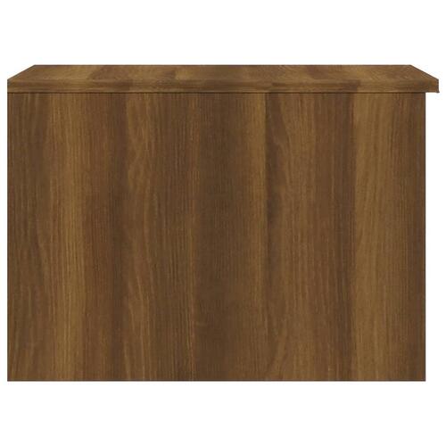 Sofabord 50x50x36 cm konstrueret træ brun egetræ