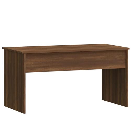 Sofabord 102x50,5x52,5 cm konstrueret træ brun egetræsfarve