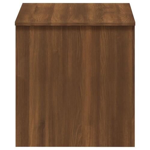 Sofabord 102x50,5x52,5 cm konstrueret træ brun egetræsfarve