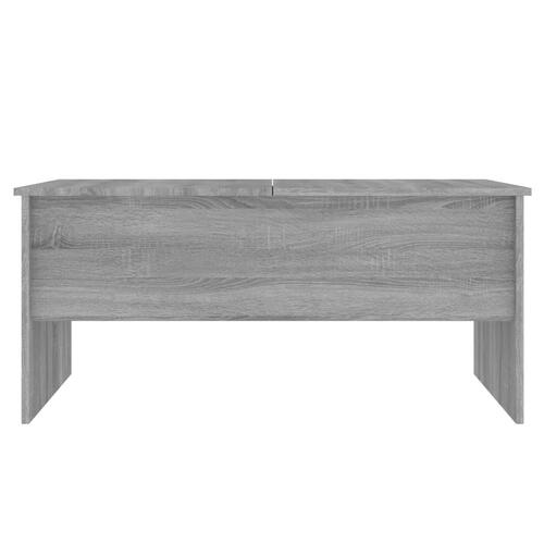 Sofabord 102x50,5x46,5 cm konstrueret træ grå sonoma-eg