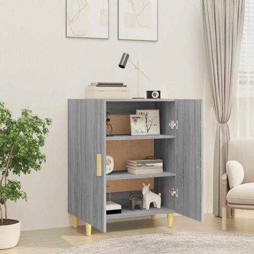 Skænk 70x34x90 cm konstrueret træ grå sonoma-eg