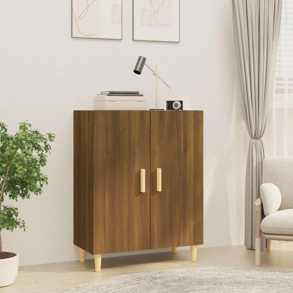Skænk 70x34x90 cm konstrueret træ brun egetræsfarve