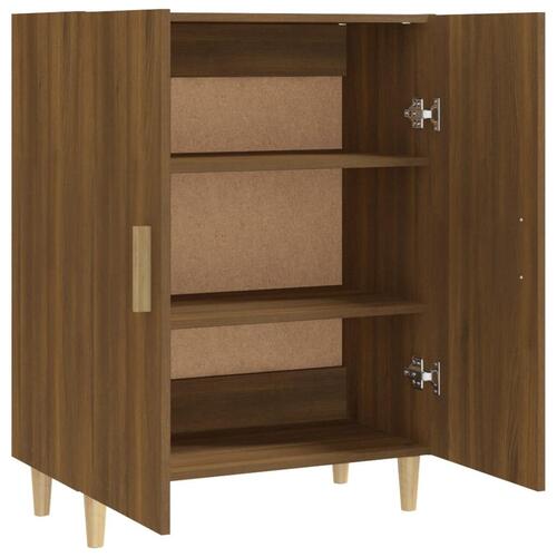 Skænk 70x34x90 cm konstrueret træ brun egetræsfarve
