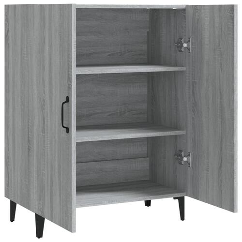 Skænk 70x34x90 cm konstrueret træ grå sonoma-eg