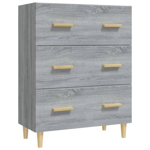Skænk 70x34x90 cm konstrueret træ grå sonoma-eg
