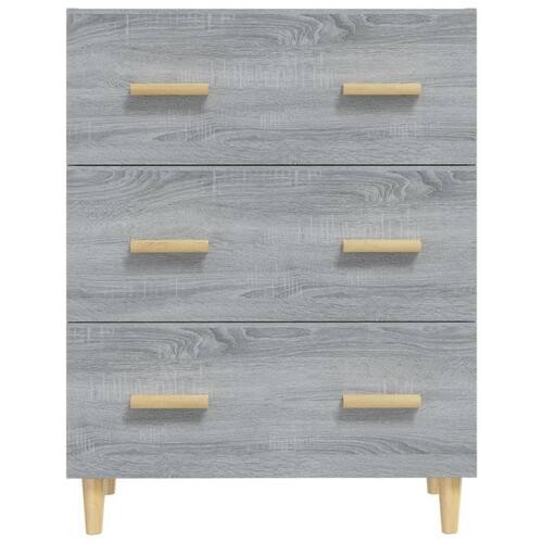 Skænk 70x34x90 cm konstrueret træ grå sonoma-eg