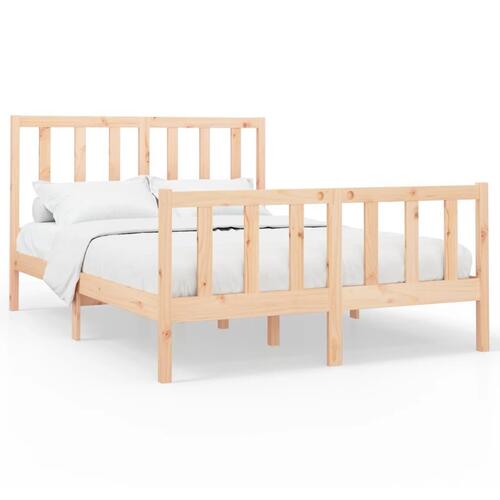 Sengeramme uden madras 120x200 cm massivt fyrretræ