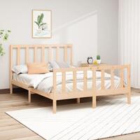 Sengeramme 140x200 cm massivt fyrretræ