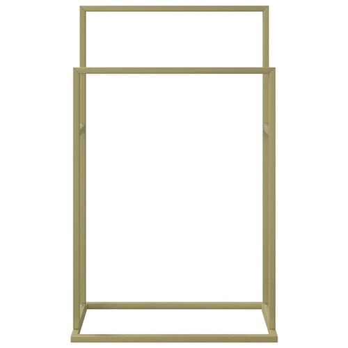 Fritstående håndklædeholder 48x24x78,5 cm jern guldfarvet