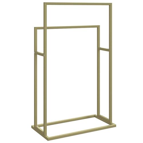 Fritstående håndklædeholder 48x24x78,5 cm jern guldfarvet