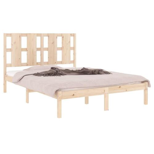 Sengeramme 140x190 cm massivt fyrretræ