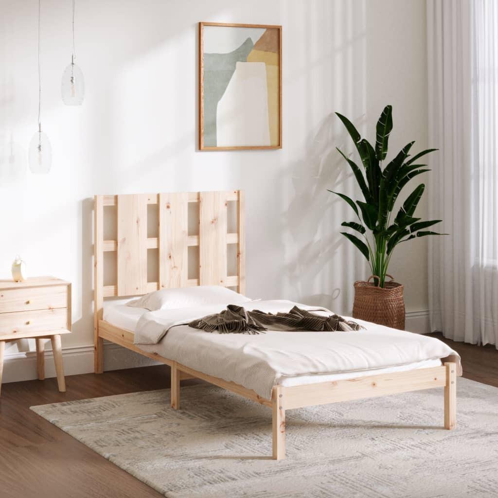 Sengeramme 90x200 cm massivt fyrretræ