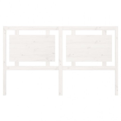 Sengegavl 165,5×4×100 cm - massivt fyrretræ, hvid