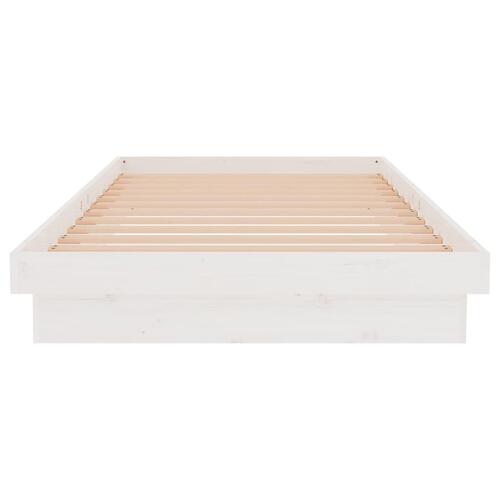 Sengeramme 100x200 cm massivt træ hvid