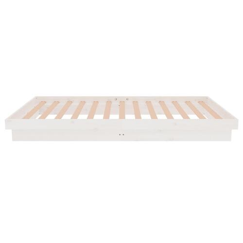 Sengeramme 100x200 cm massivt træ hvid