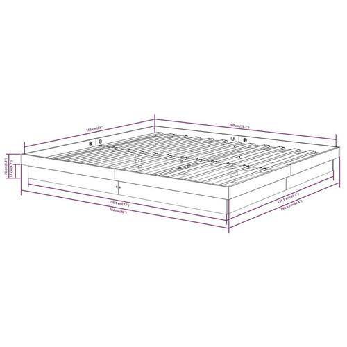 Sengeramme 160x200 cm massivt træ