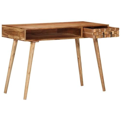 Skrivebord 110x50x76 cm massivt akacietræ