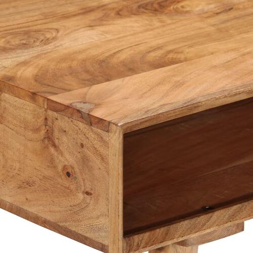 Skrivebord 110x50x76 cm massivt akacietræ
