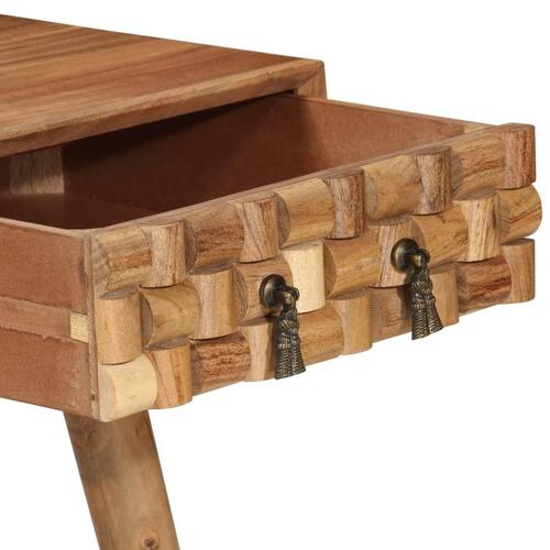Skrivebord 110x50x76 cm massivt akacietræ