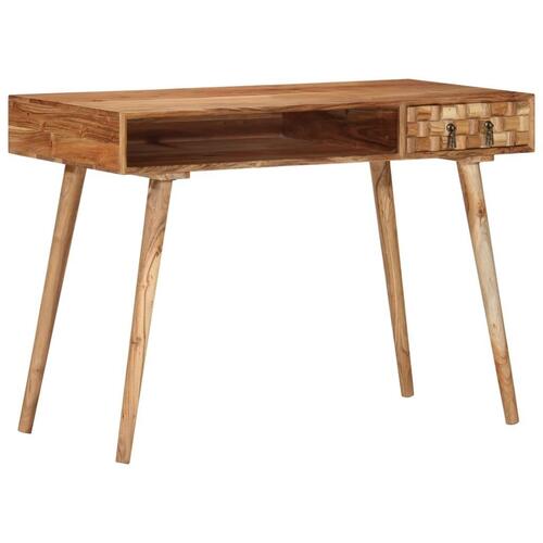 Skrivebord 110x50x76 cm massivt akacietræ
