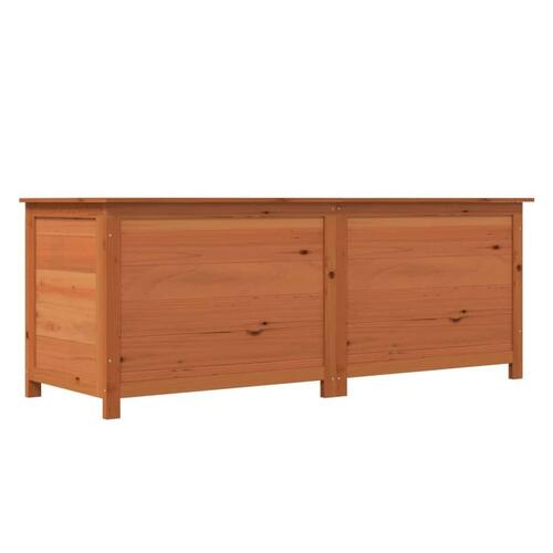 Udendørs hyndeboks 150x50x56 cm massivt grantræ brun
