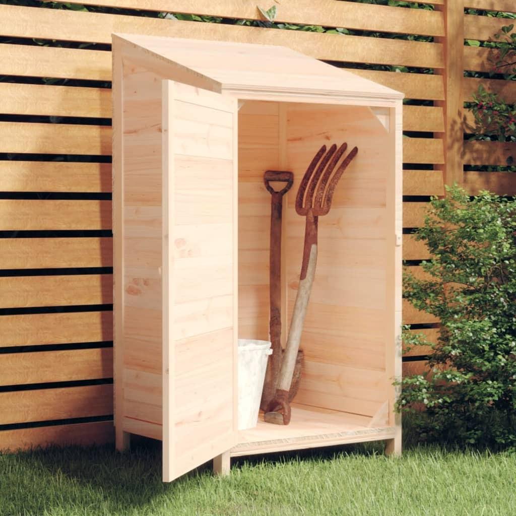 Haveskur 55x52x112 cm massivt fyrretræ