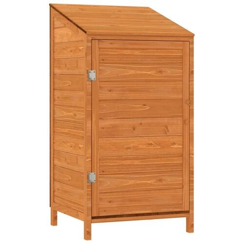 Haveskur 55x52x112 cm massivt fyrretræ brun