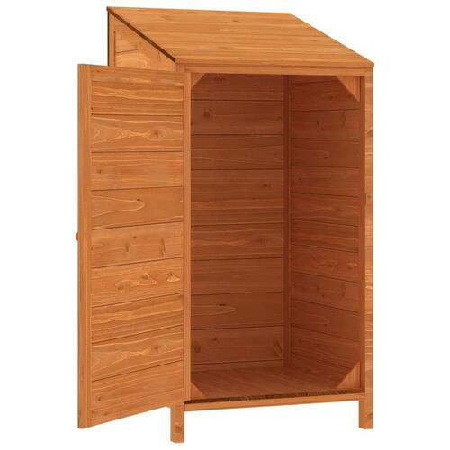 Haveskur 55x52x112 cm massivt fyrretræ brun
