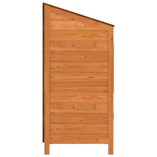 Haveskur 55x52x112 cm massivt fyrretræ brun