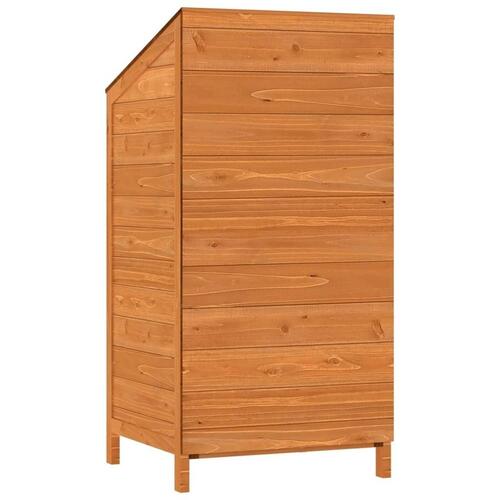 Haveskur 55x52x112 cm massivt fyrretræ brun