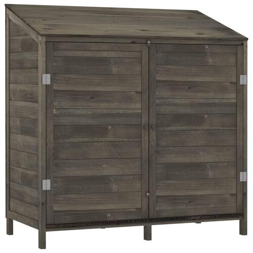 Haveskur 102x52x112 cm massivt fyrretræ antracitgrå