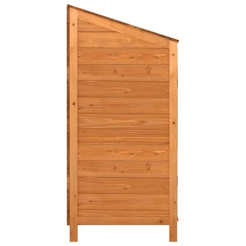 Haveskur 102x52x112 cm massivt fyrretræ brun