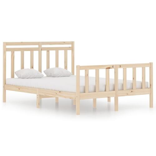 Sengeramme 135x190 cm massivt træ