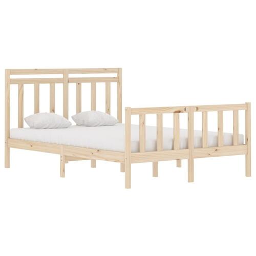 Sengeramme 135x190 cm massivt træ