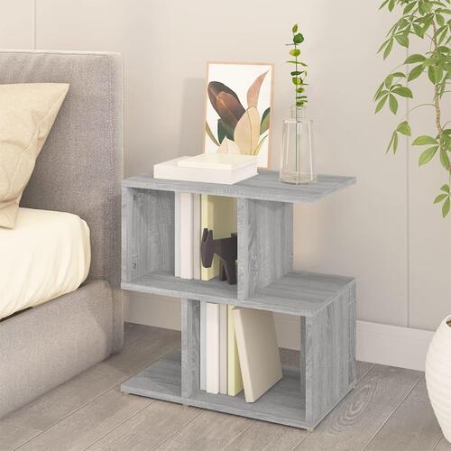 Sengeborde 2 stk. 50x30x51,5 cm konstrueret træ grå sonoma-eg