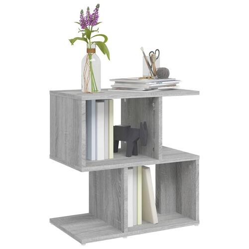 Sengeborde 2 stk. 50x30x51,5 cm konstrueret træ grå sonoma-eg