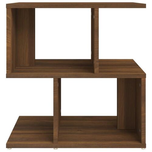 Sengeborde 2 stk. 50x30x51,5 cm konstrueret træ brunt egetræ