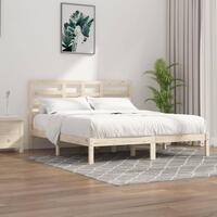 Sengeramme uden madras 200x200 cm massivt træ