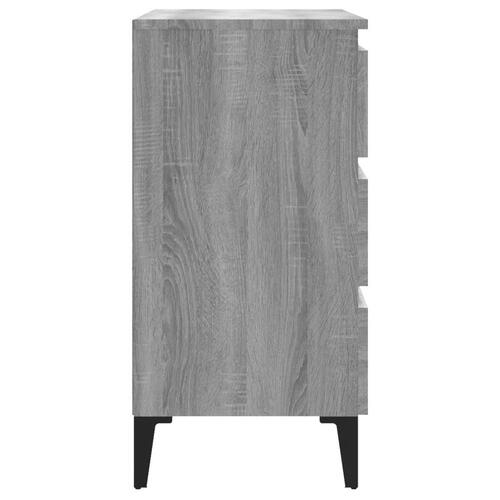 Skænk 60x35x69 cm konstrueret træ grå sonoma-eg