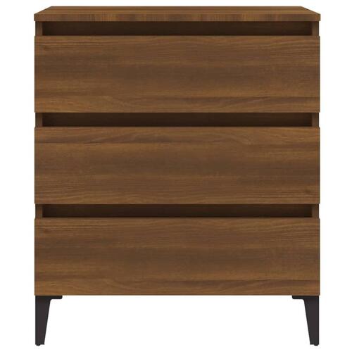 Skænk 60x35x69 cm konstrueret træ brun egetræsfarve