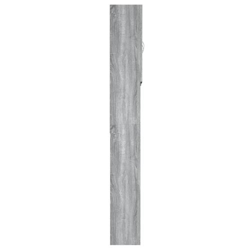 Vaskemaskineskab 64x25,5x190 cm grå sonoma-eg