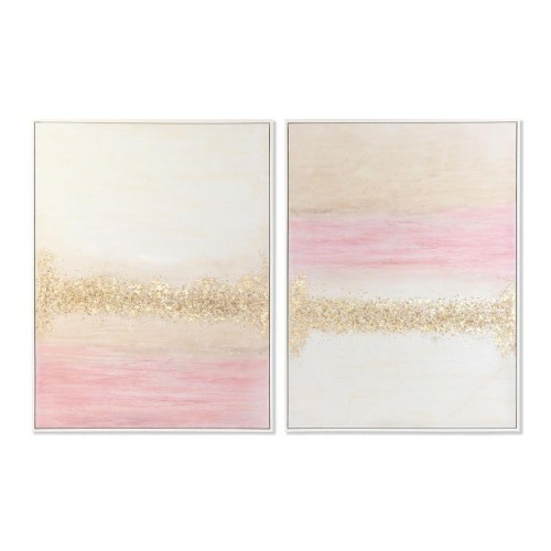 Lærred - håndmalet abstrakt maleri, 90 × 4 × 120 cm