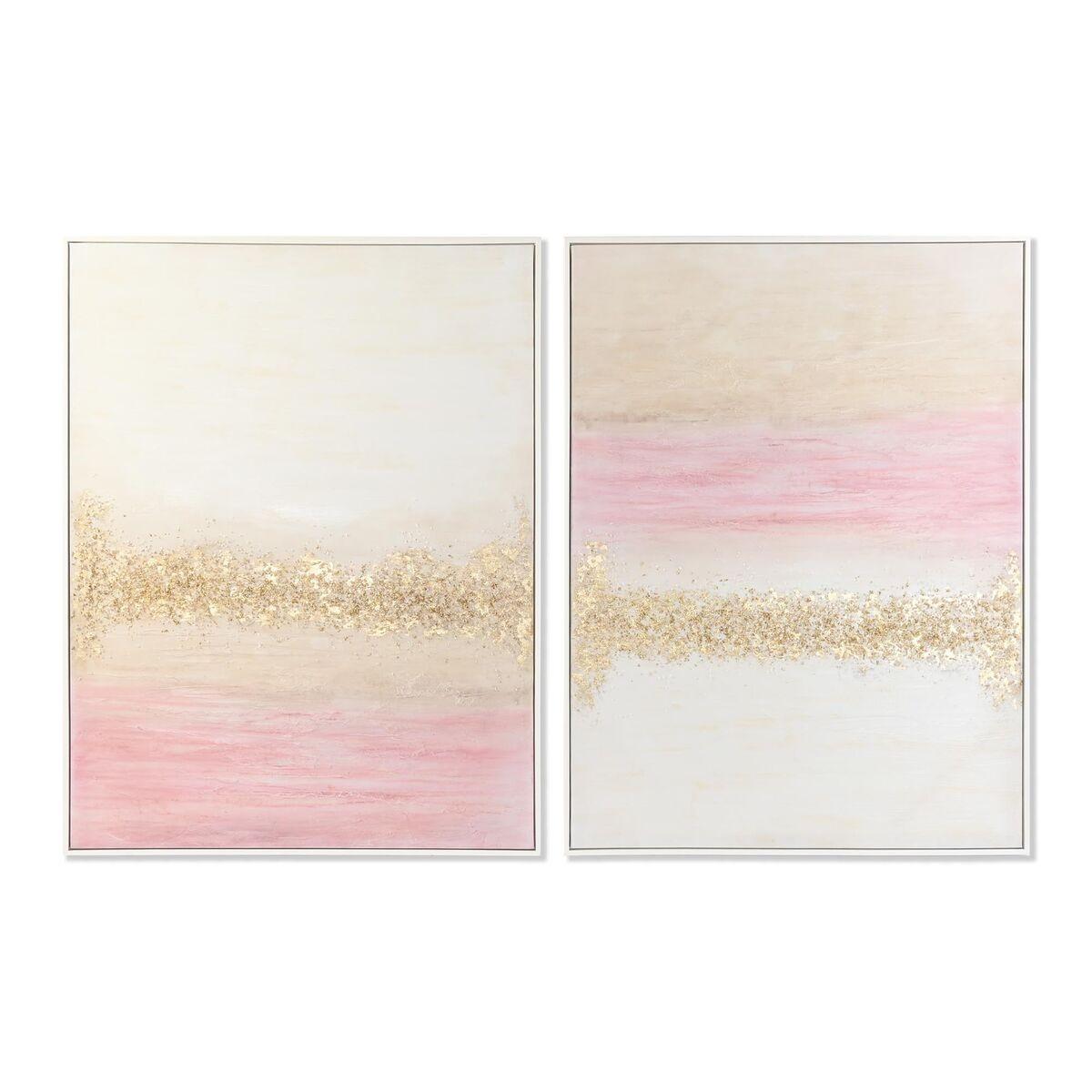 Lærred - håndmalet abstrakt maleri, 90 × 4 × 120 cm