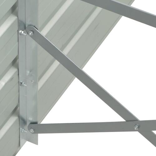 Hævet plantekasse 100x40x77 cm galvaniseret stål antracitgrå
