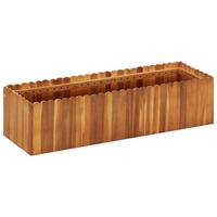 Hævet plantekasse 100x30x25 cm massivt akacietræ