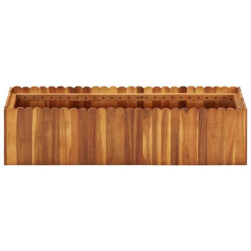 Hævet plantekasse 100x30x25 cm massivt akacietræ