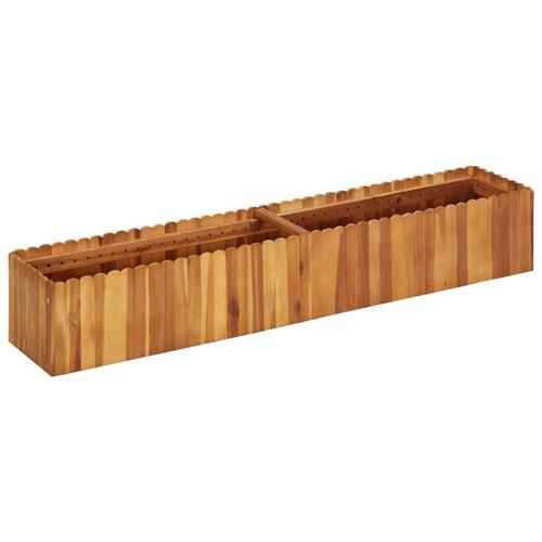 Hævet plantekasse 150x30x25 cm massivt akacietræ