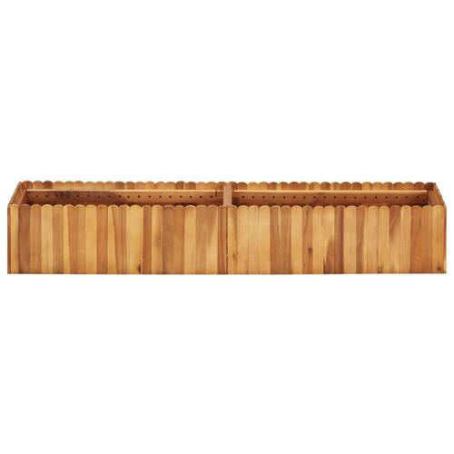 Hævet plantekasse 150x30x25 cm massivt akacietræ