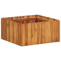 Hævet plantekasse 50x50x25 cm massivt akacietræ